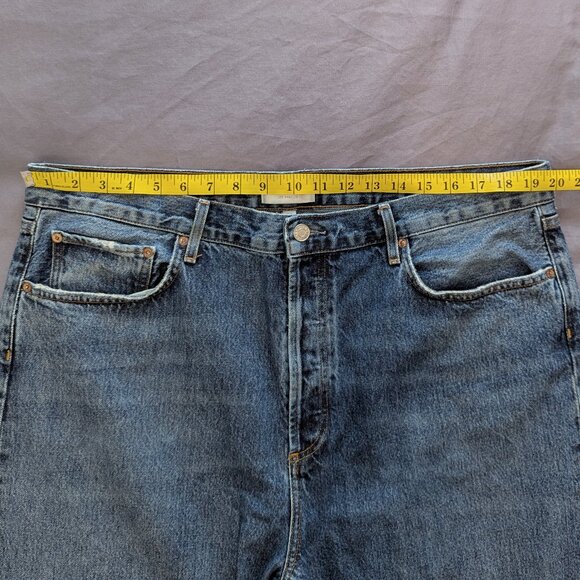 Agolde Fran Low Slung Straight Jeans (34) - Picture 4 of 15